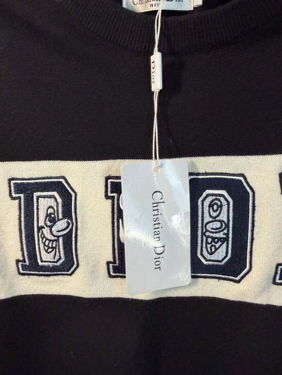 Christian Dior Other - Dior x Kenny Scharf Logo Embroidered Knit Pullover Sweater